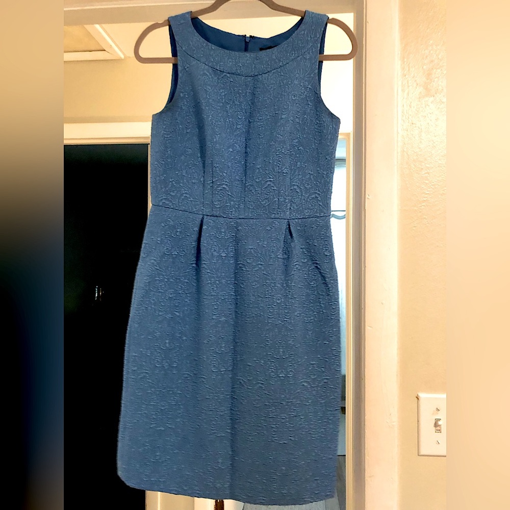 Ann Taylor High Waist Embroidered Dress